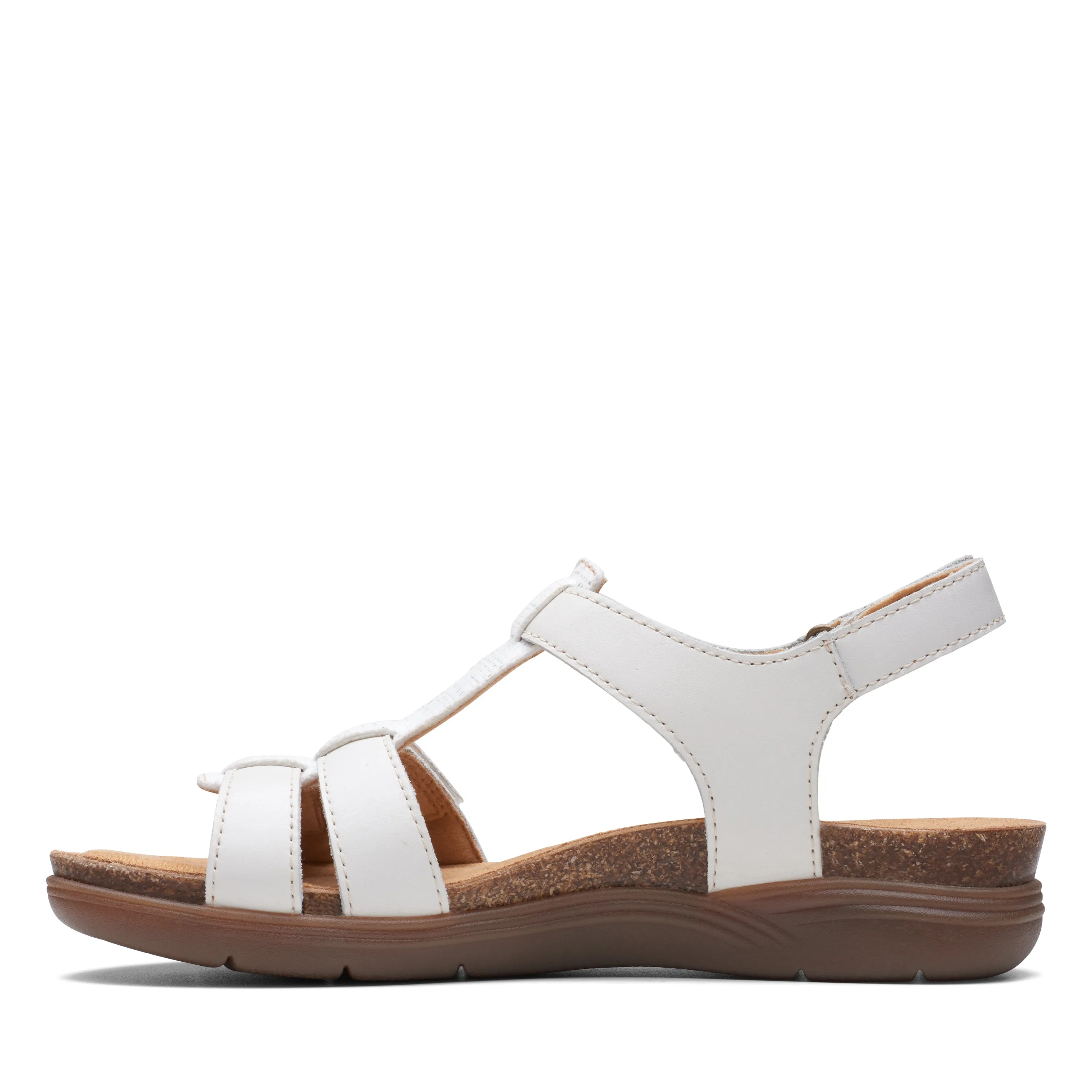 Clarks April Cove Leather White