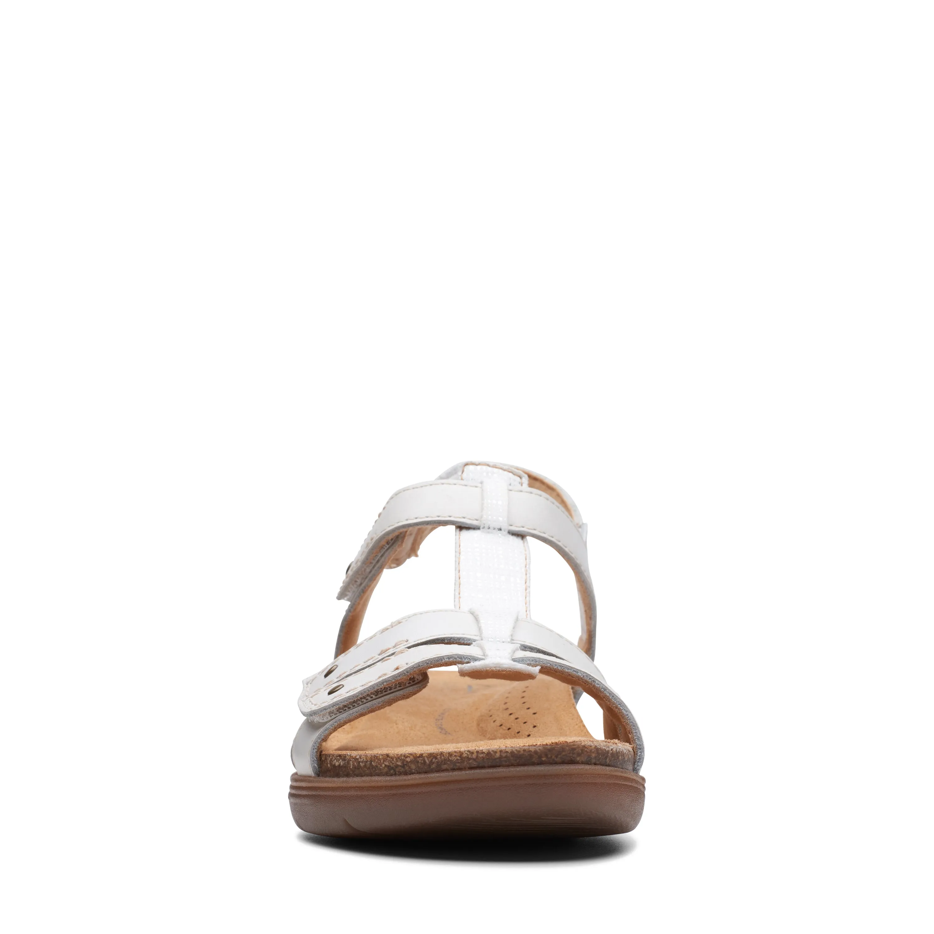 Clarks April Cove Leather White