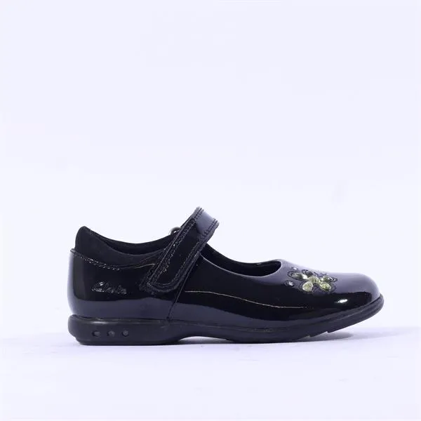 Clarks Kids Trixicandy Inf (G Fit) - Black Pat