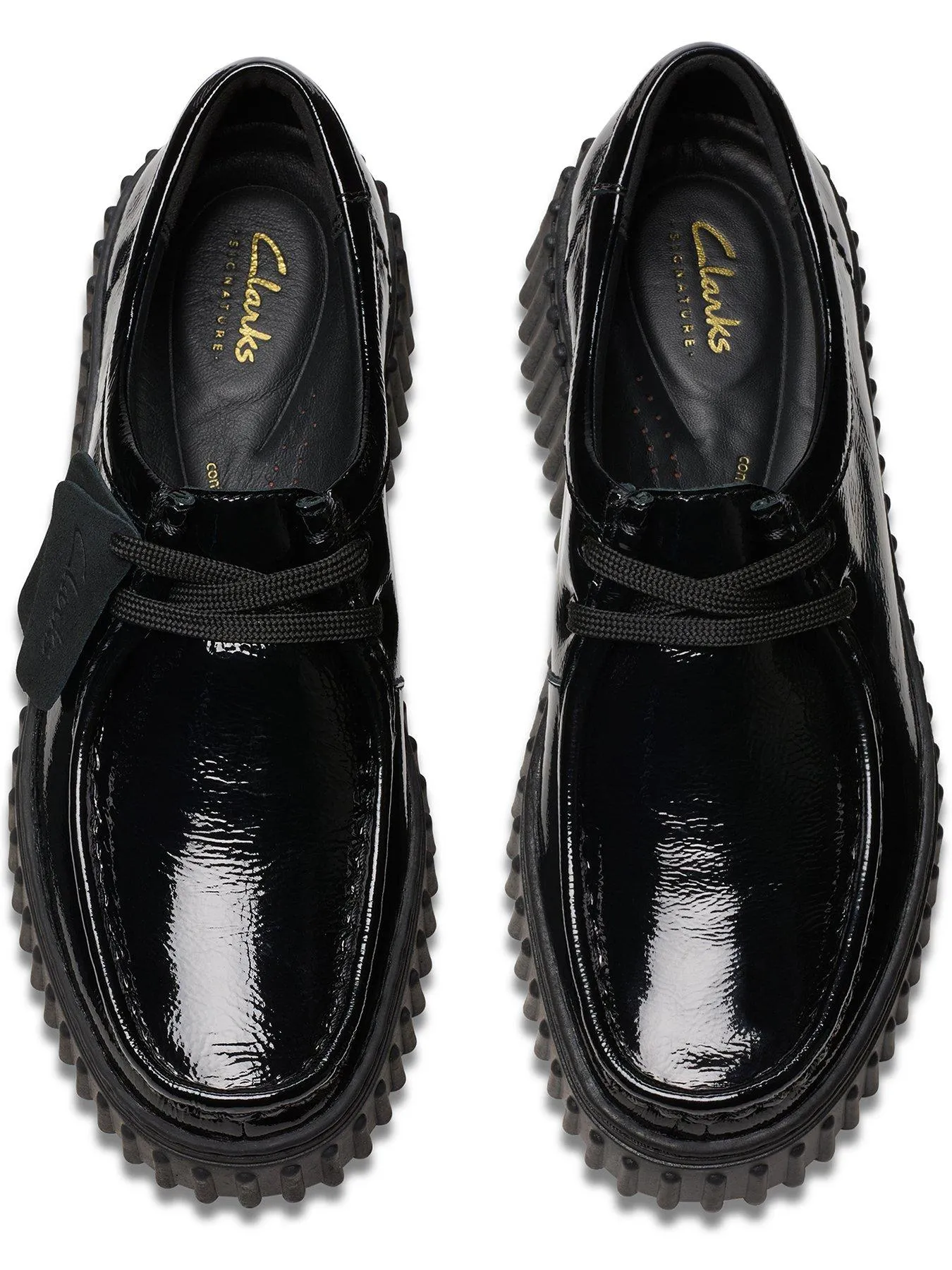 Clarks Torhill Bee Brogue - Black Pat