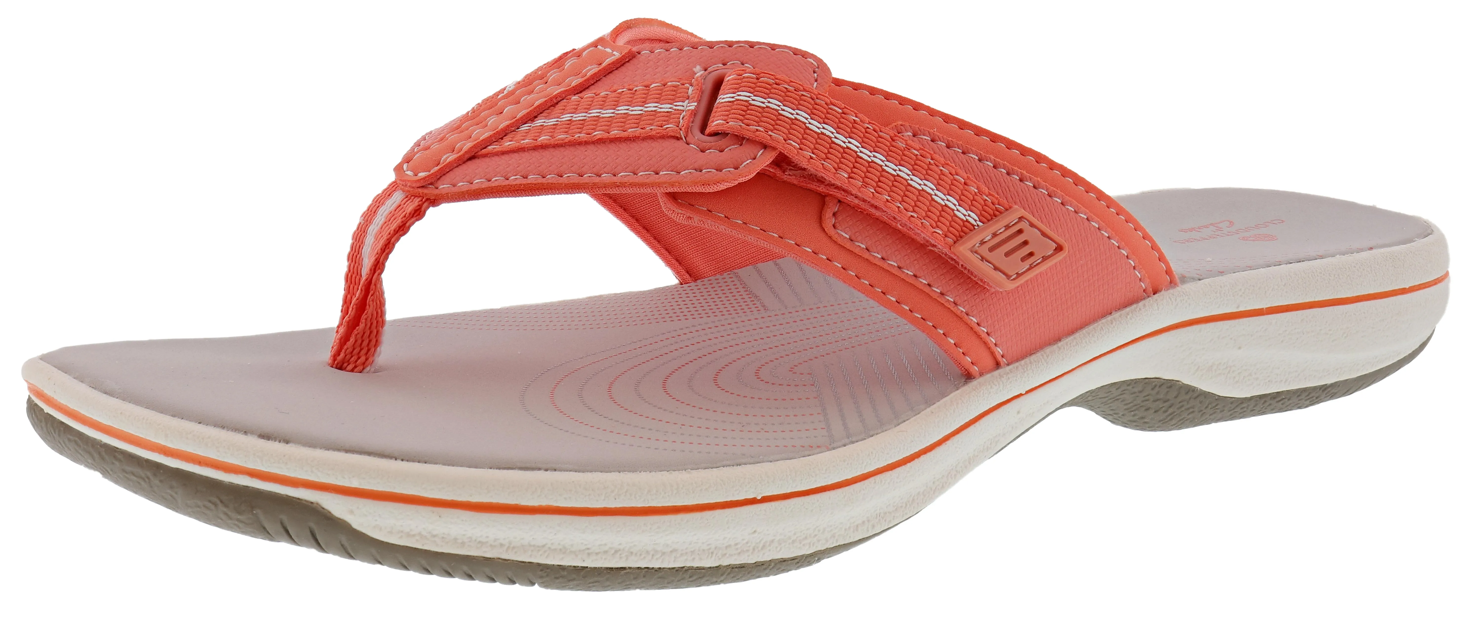 Clarks Women Cloudsteppers Walking Flip Flop Sandals Brinkley Jazz