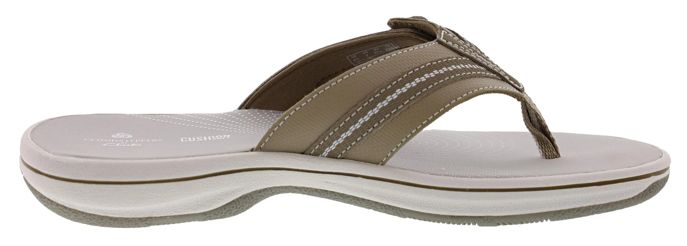 Clarks Women Cloudsteppers Walking Flip Flop Sandals Brinkley Jazz