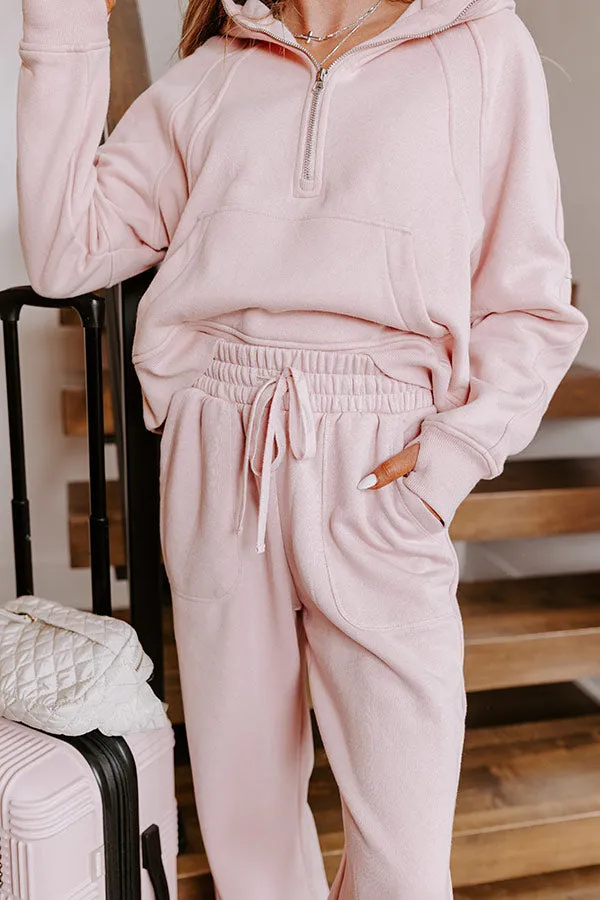 Coffee Run Cutie Straight Leg Pants in Pink