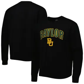 Colosseum Baylor Bears Black Arch & Logo Pullover Sweatshirt