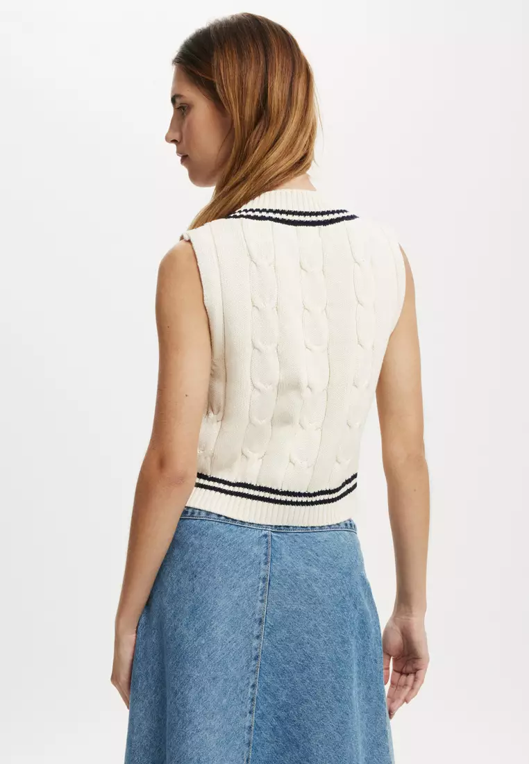 Cotton On Sporty Cable Vest