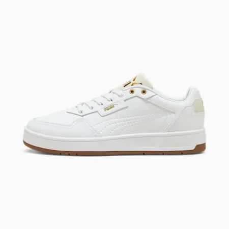 Court Classic Lux Unisex Sneakers | PUMA White-Alpine Snow-PUMA Gold | PUMA Shop All Puma | PUMA 