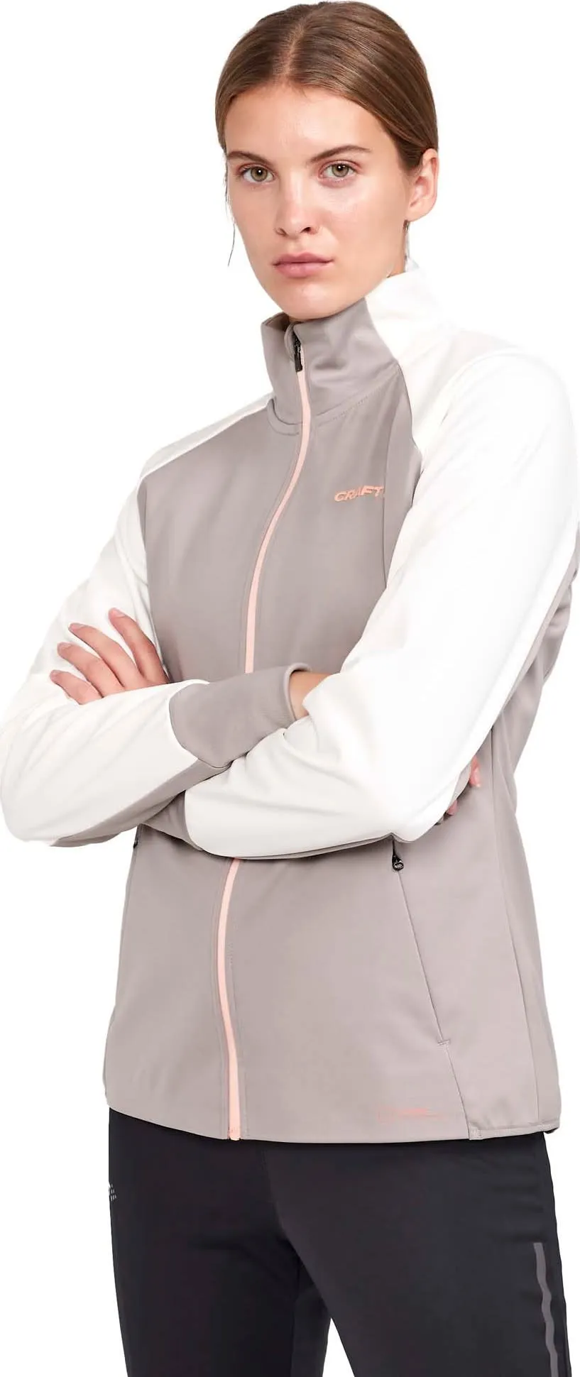 Craft Women's Core Nordic Training Jacket Tofu-Clay | Buy Craft Women's Core Nordic Training Jacket Tofu-Clay here | O