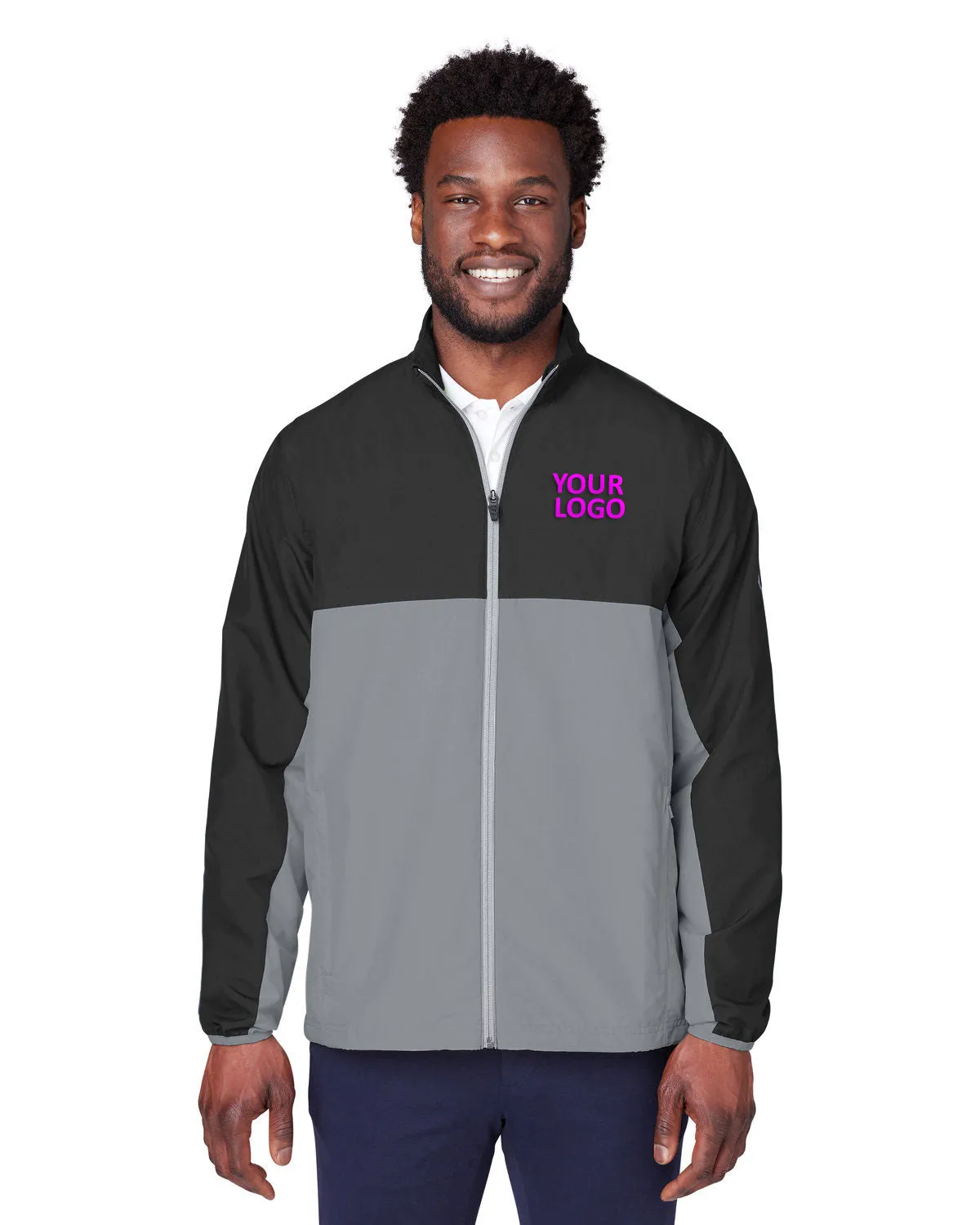 Custom Puma Men's 1st Mile Wind Jacket, Black Quite Shade