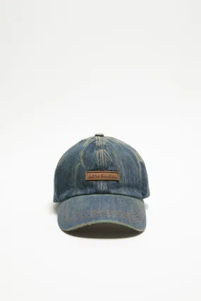 Denim logo cap