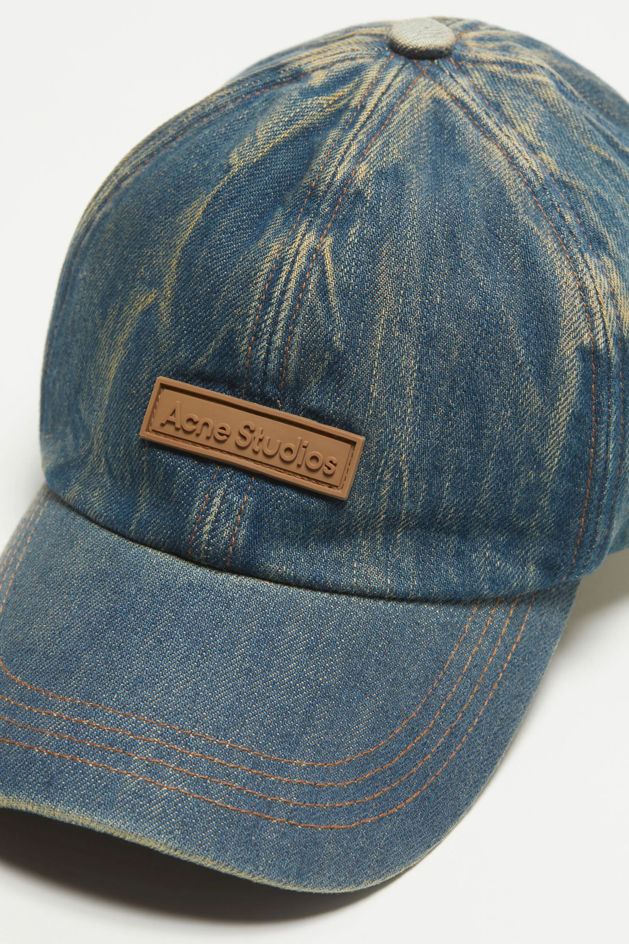 Denim logo cap