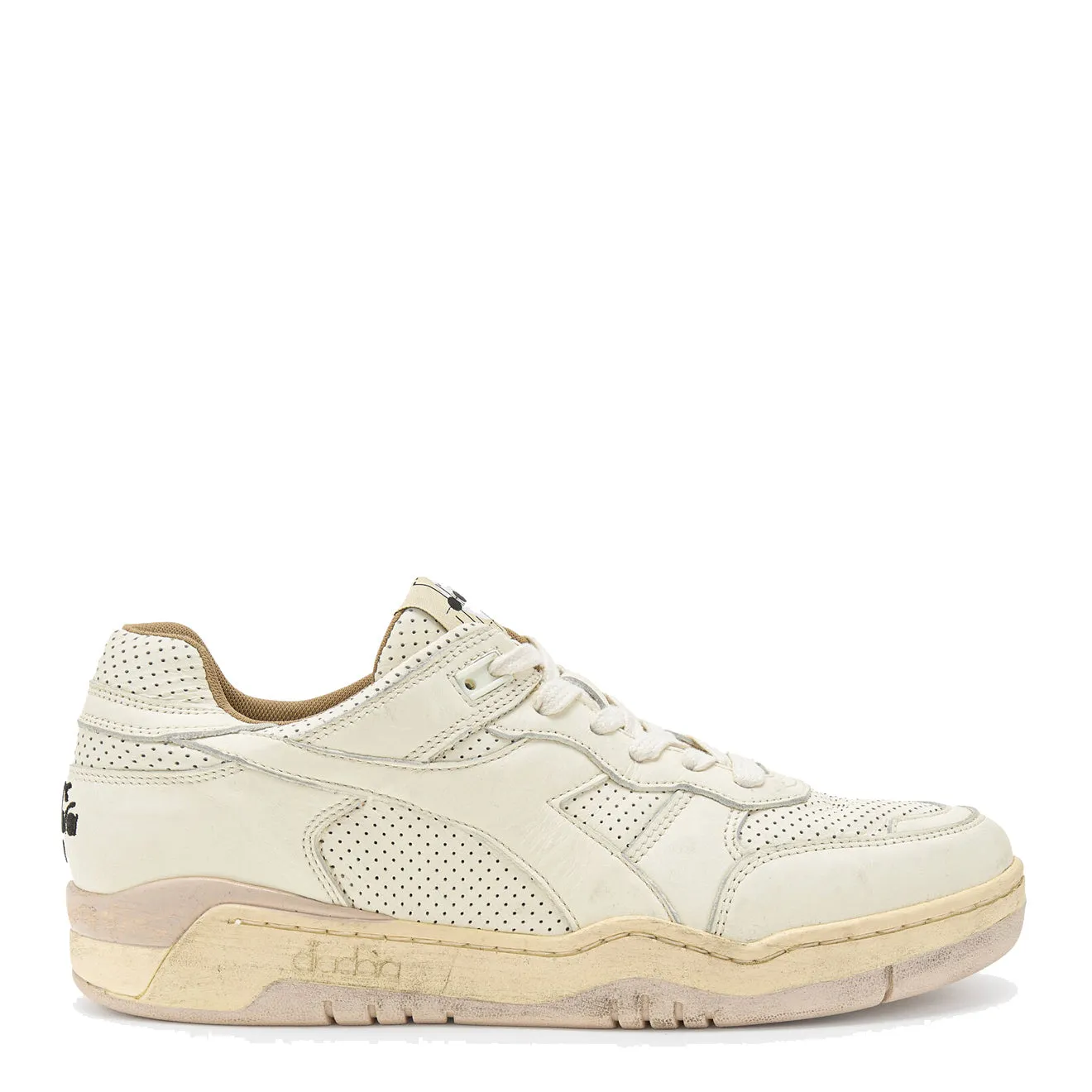 Diadora 560 Apulia Used Italia Trainers Papyrus White