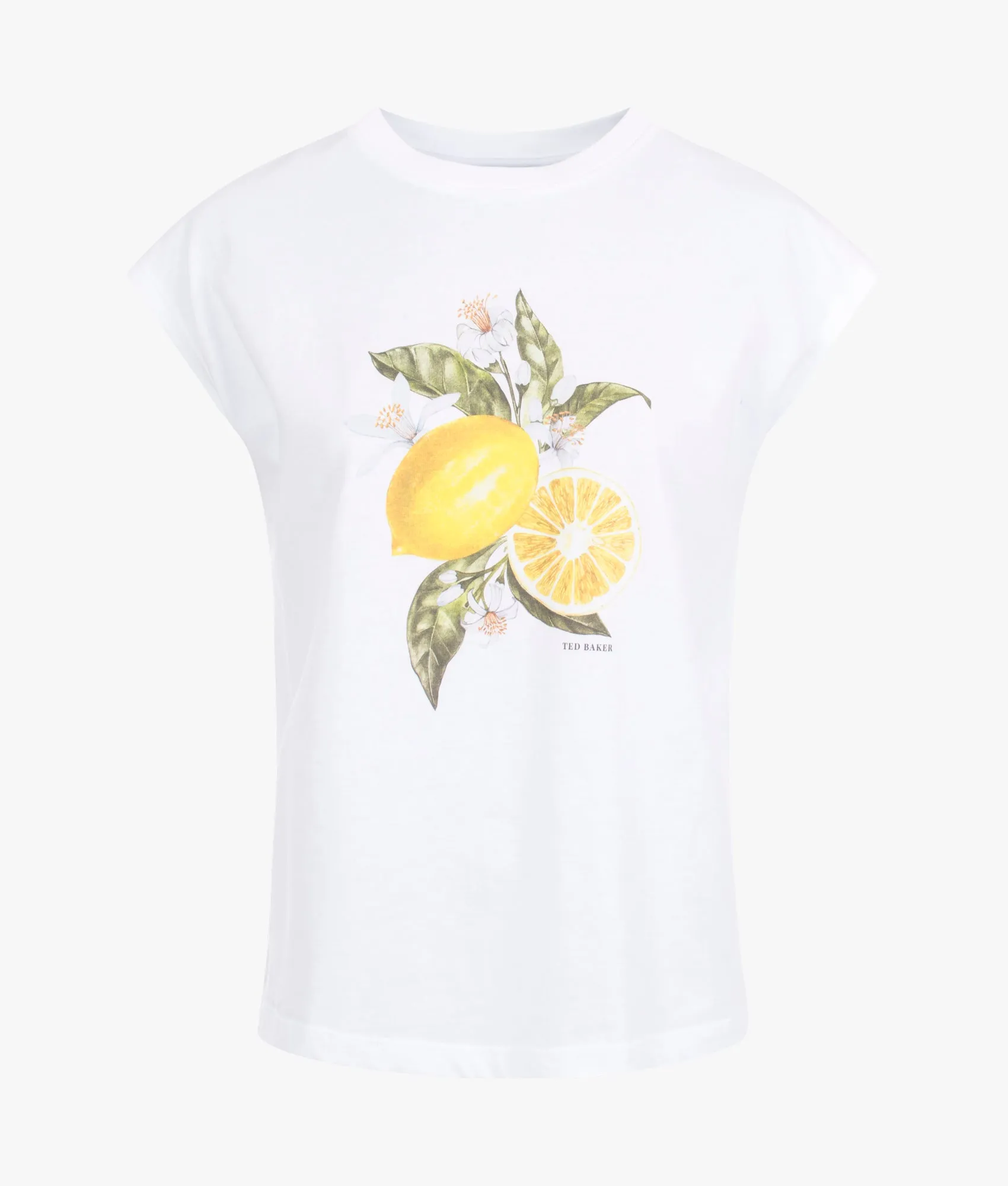 Dienaa graphic vest top in white