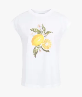 Dienaa graphic vest top in white