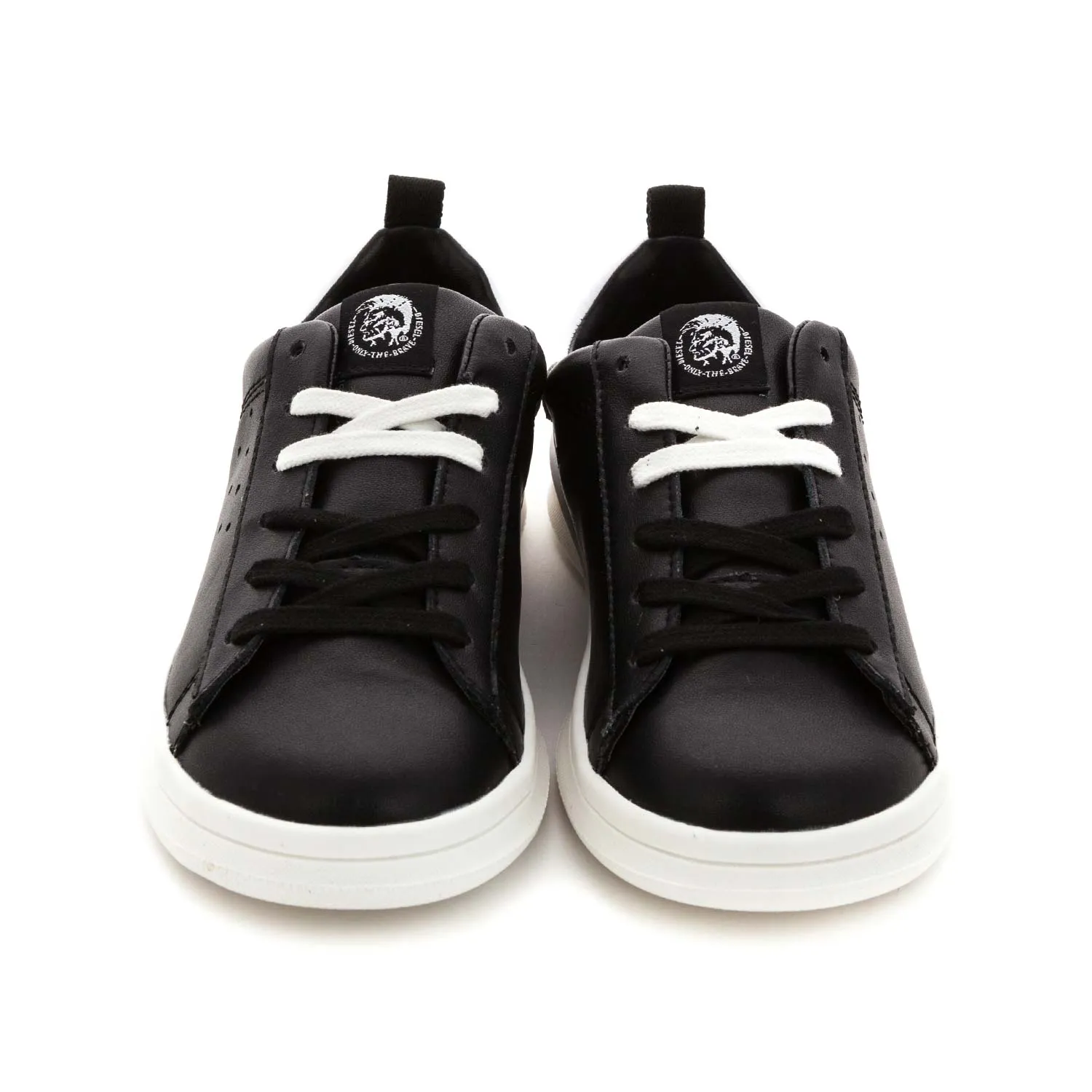 Diesel Unisex Black Logo Sneakers