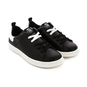 Diesel Unisex Black Logo Sneakers