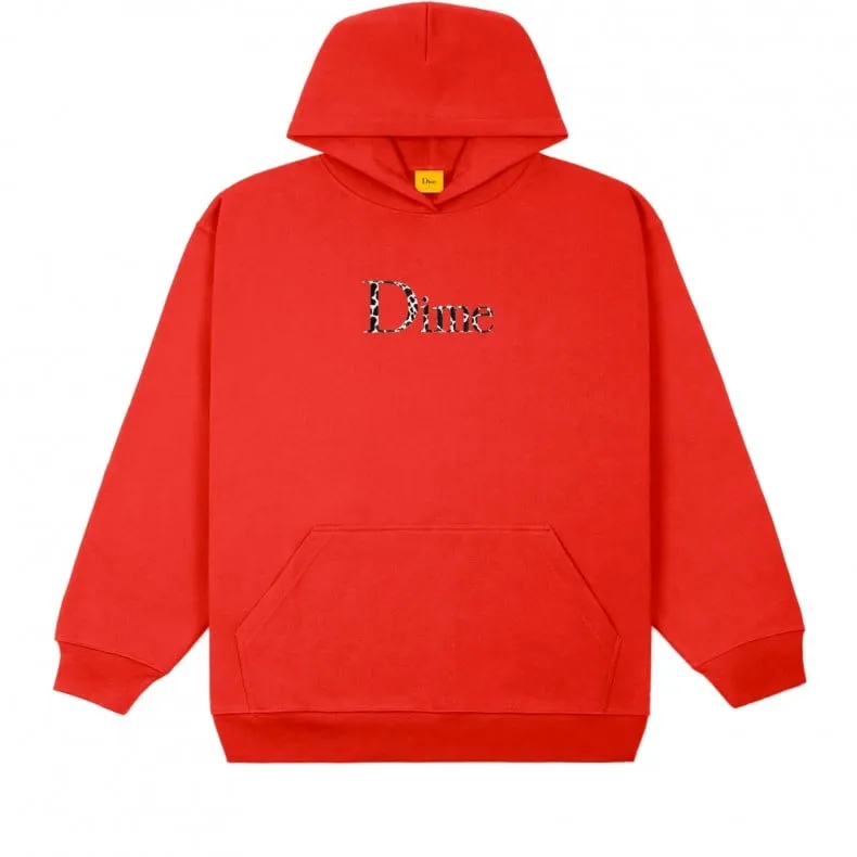 Dime Classic Heffer Embroidered Pullover Hooded Sweatshirt (Cherry)