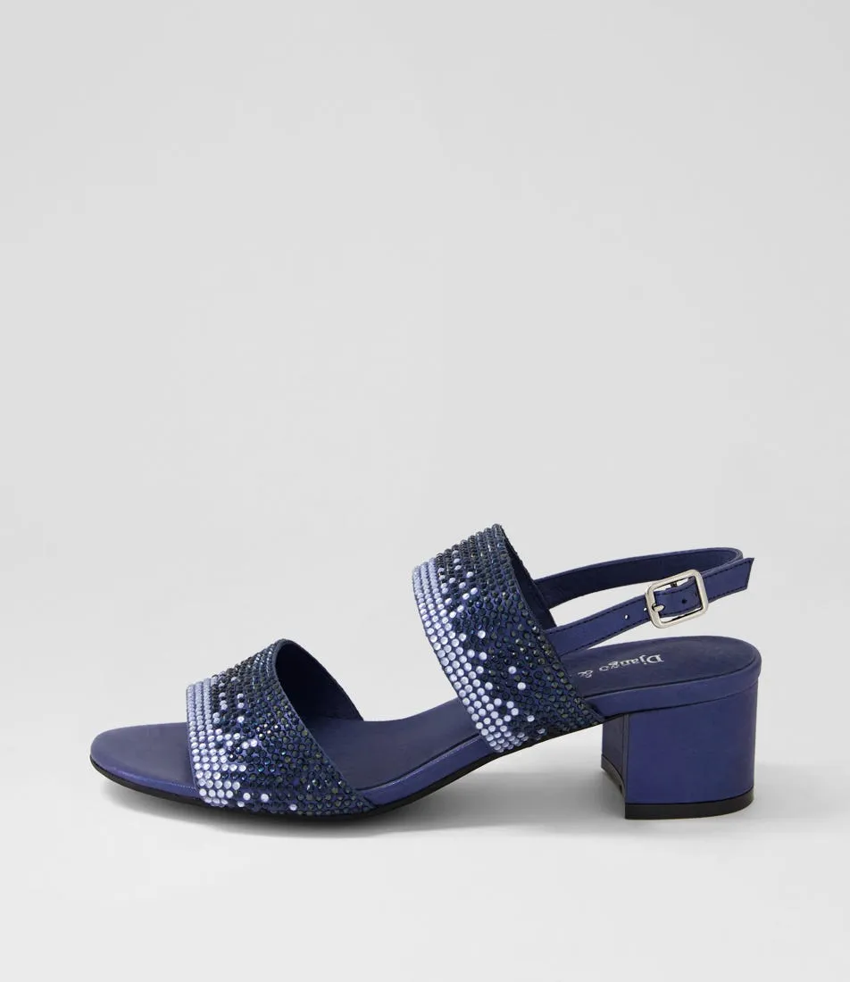 DJANGO & JULIETTE Aweso Navy Shimmer Multi Sandals