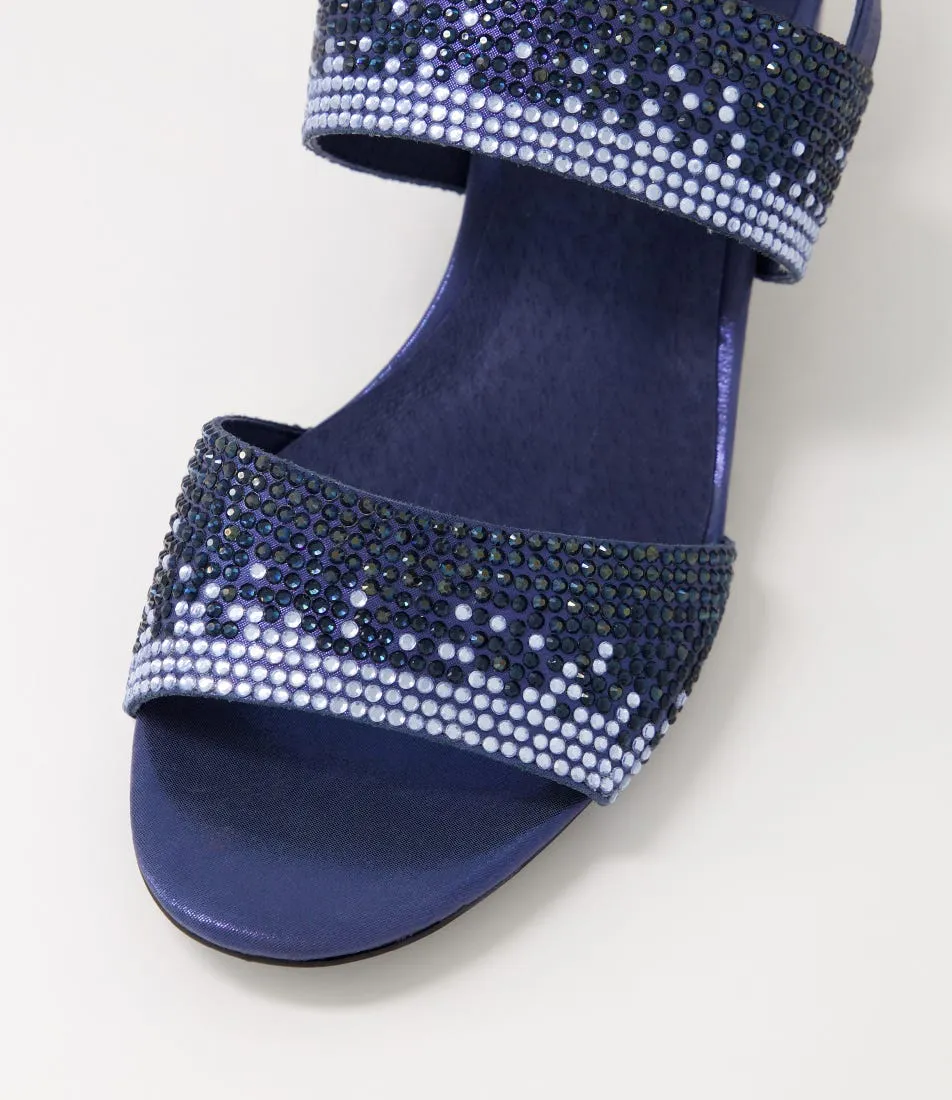 DJANGO & JULIETTE Aweso Navy Shimmer Multi Sandals