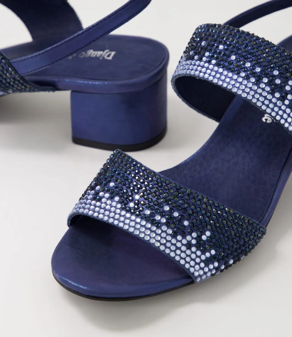 DJANGO & JULIETTE Aweso Navy Shimmer Multi Sandals