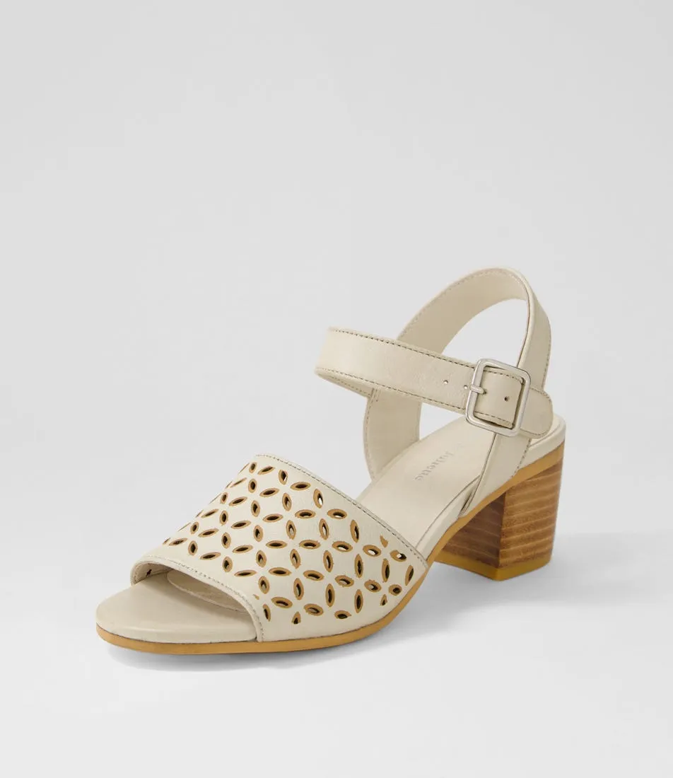 DJANGO & JULIETTE Brita Almond Tan Leather Sandals