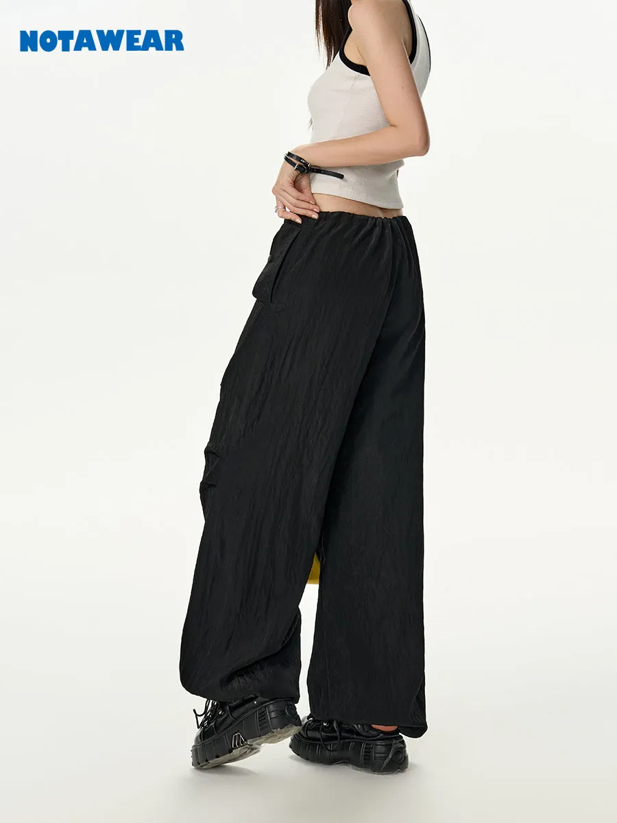 Drawstring Wide-Leg Loose Casual Pants