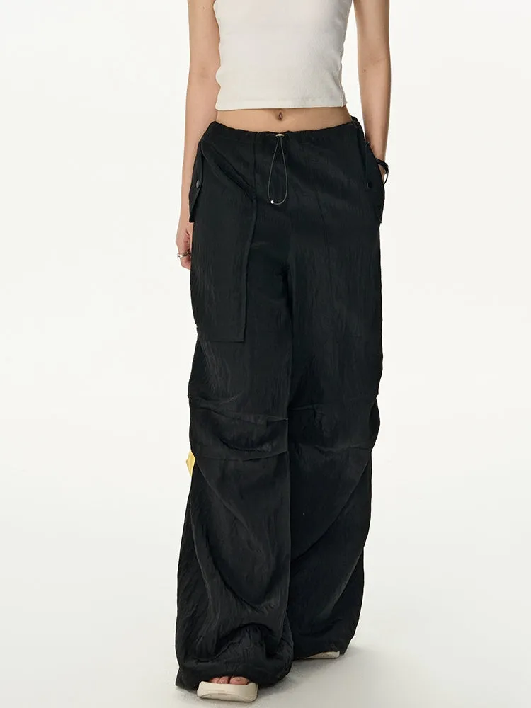 Drawstring Wide-Leg Loose Casual Pants