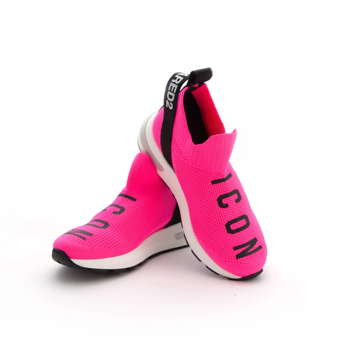 Dsquared2 Fluo Pink Sneakers For Girl