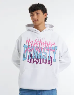 Dystopic Dynasty Hoodie in White | Hallensteins NZ