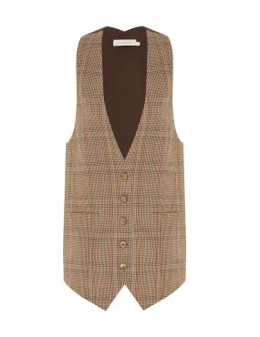 Eden Checked Vest