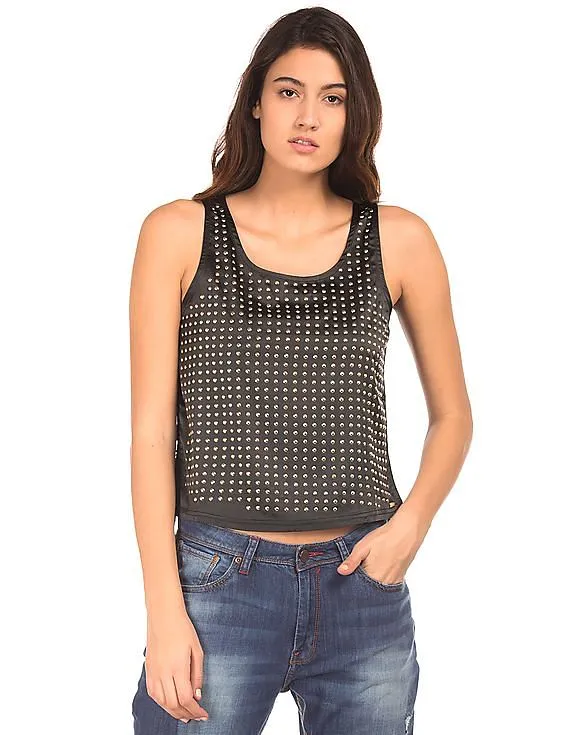 EdHardy Women Embellished Sleeveless Top