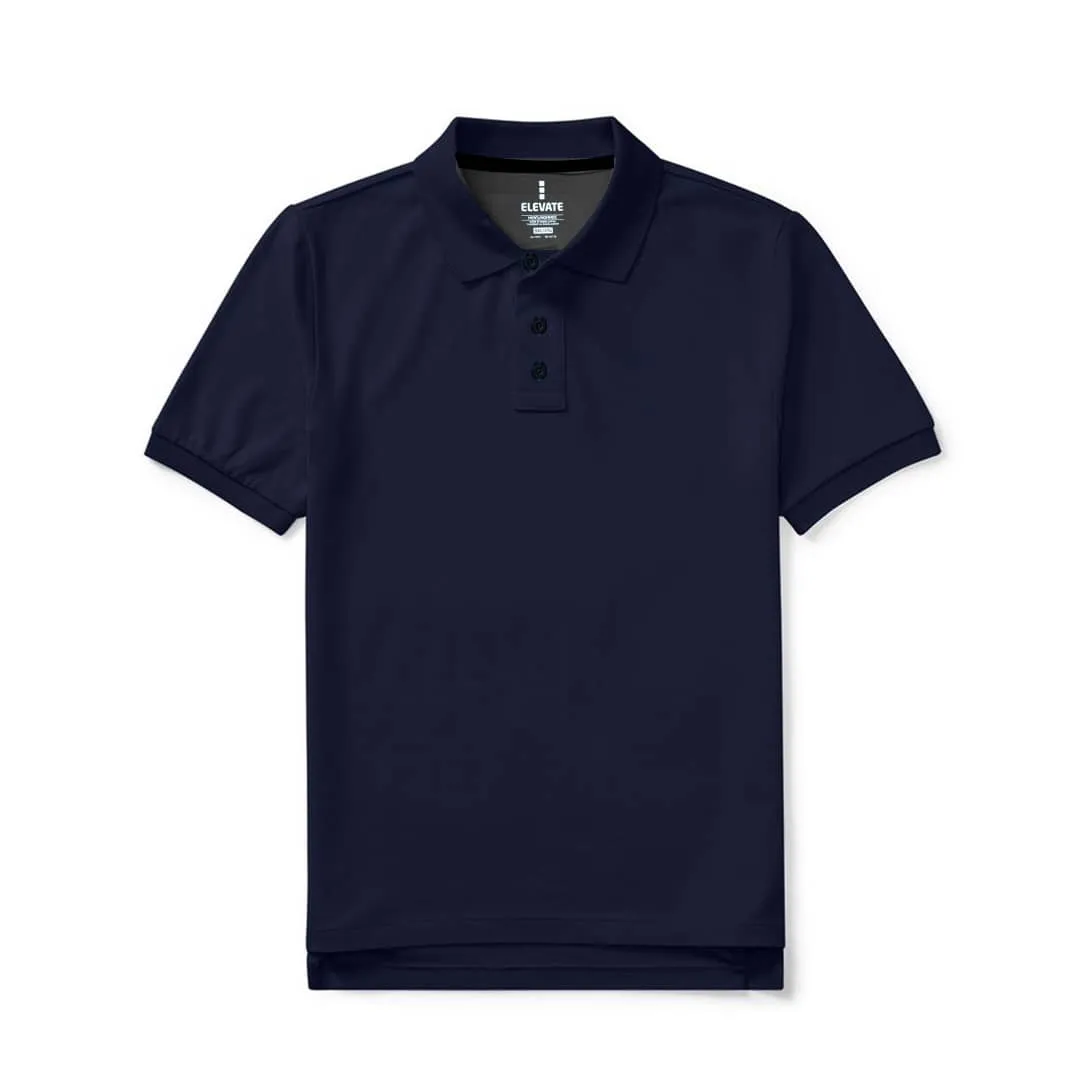 Elevate Navy Blue Men Polo