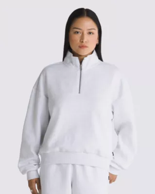 Elevated Double Knit Mock Neck Half Zip Pullover