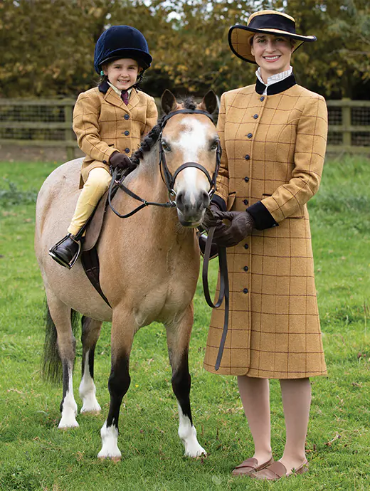 Equetech Wheatley Deluxe Tweed Leader Jacket/Dress & Hat Biscuit Brown