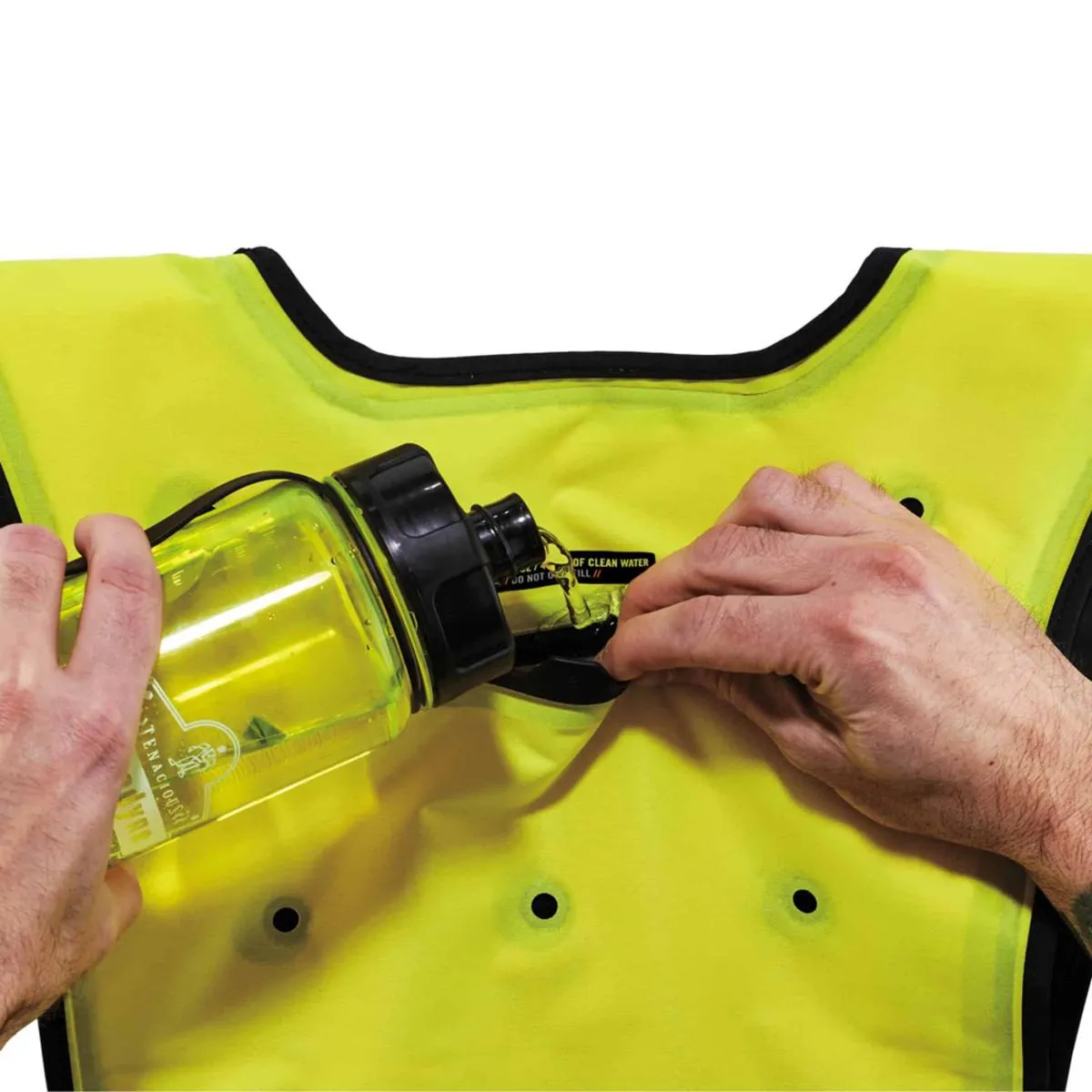 Ergodyne Chill-Its 6687 Economy Dry Evaporative Cooling Vest - Lime