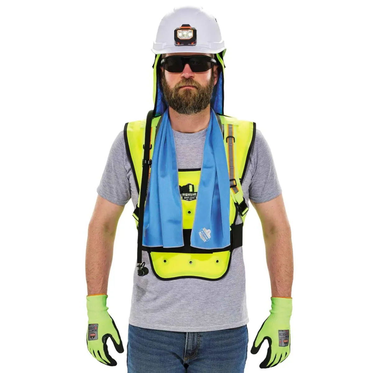 Ergodyne Chill-Its 6687 Economy Dry Evaporative Cooling Vest - Lime