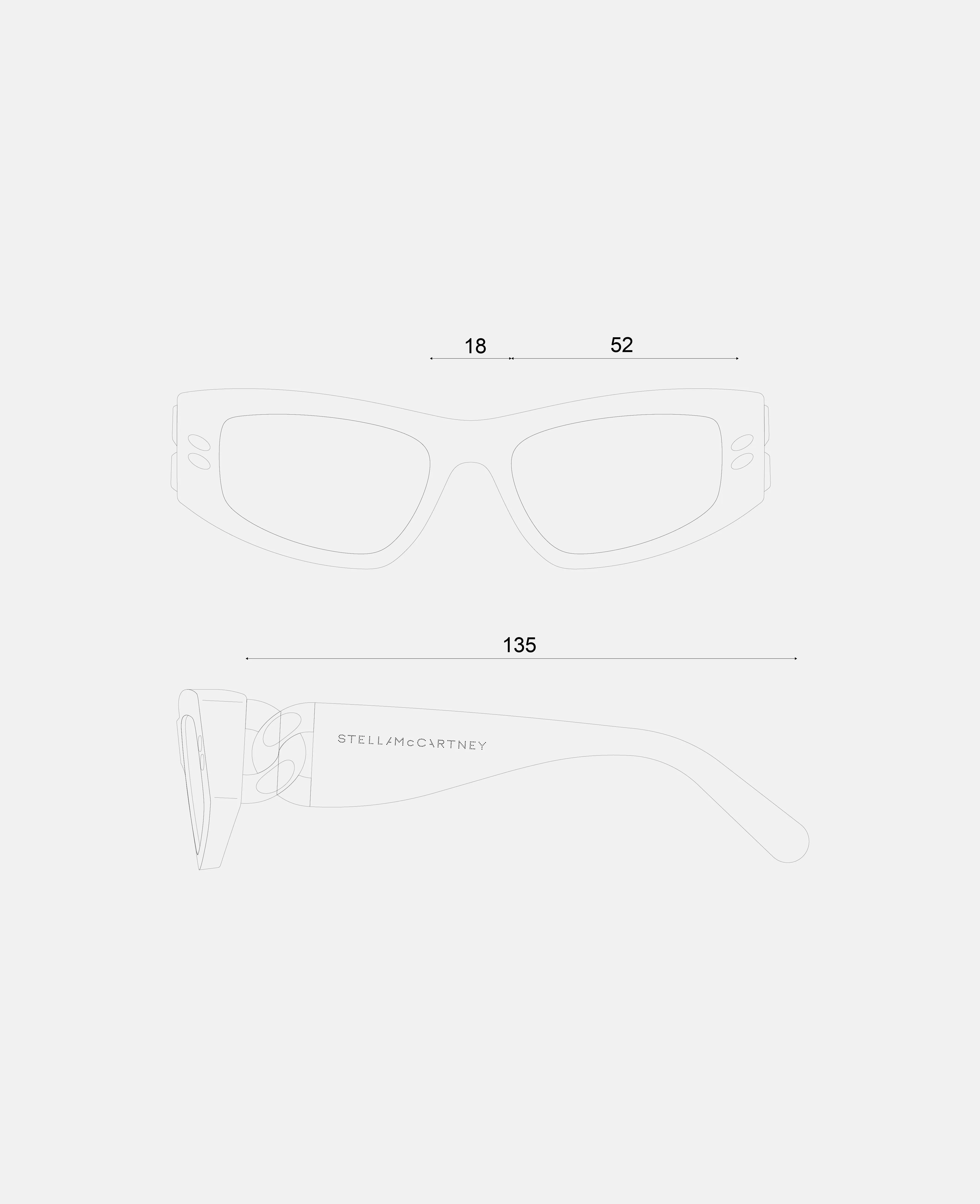 Falabella Rectangular Sunglasses