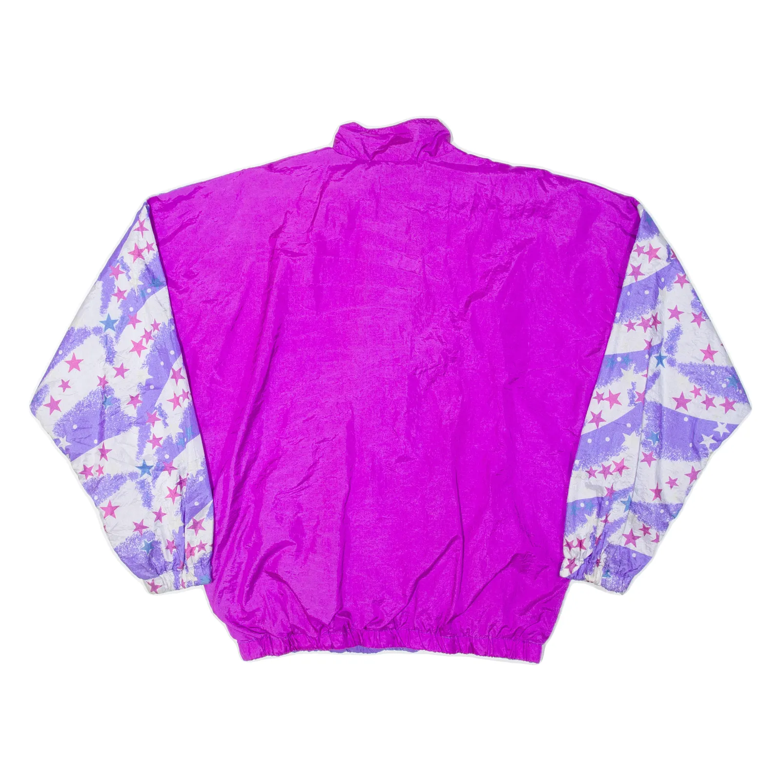 FAVORITE NO.1 Star Mens Shell Jacket Purple 90s Colourblock 3XL