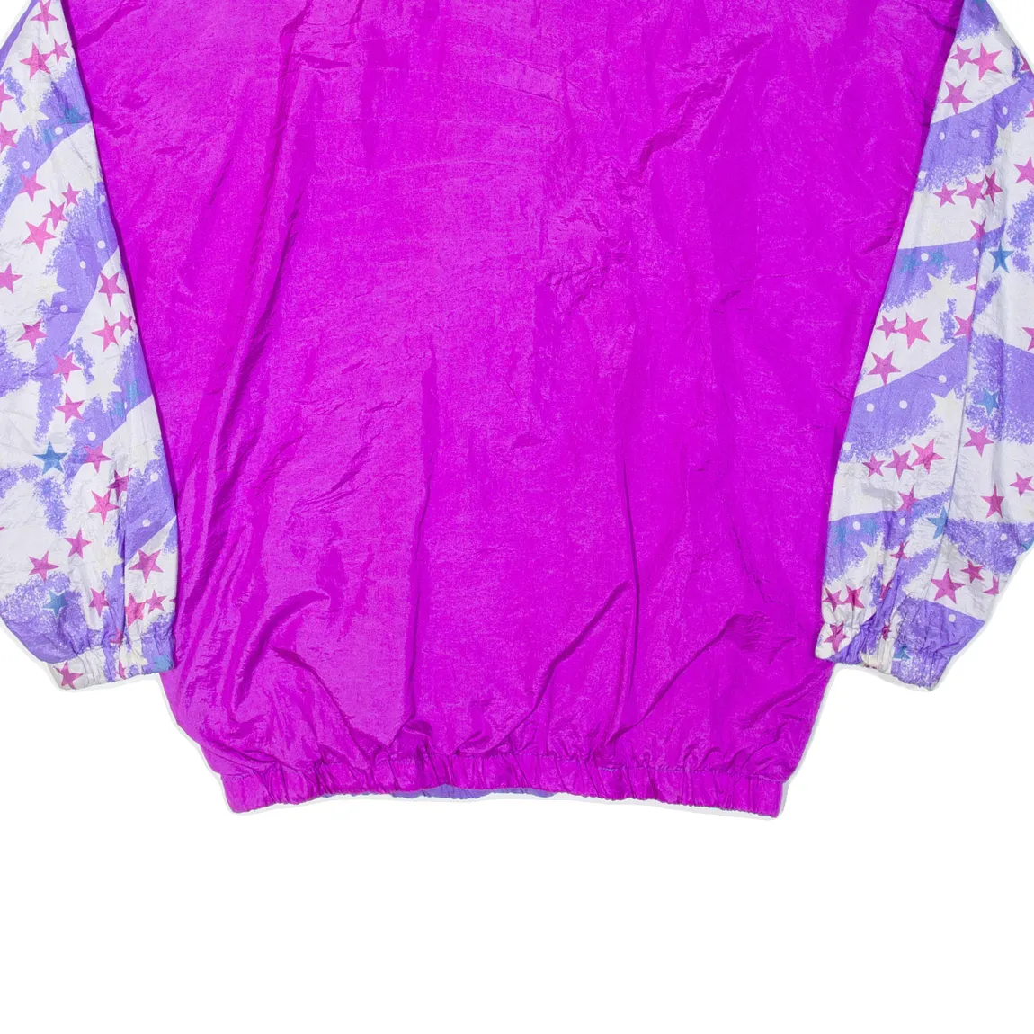 FAVORITE NO.1 Star Mens Shell Jacket Purple 90s Colourblock 3XL