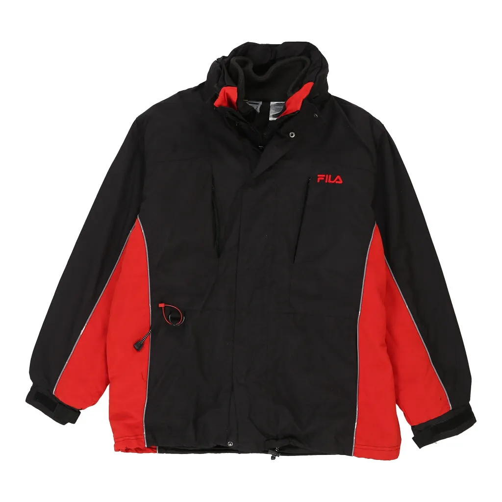 Fila Jacket - Medium Black Nylon Blend