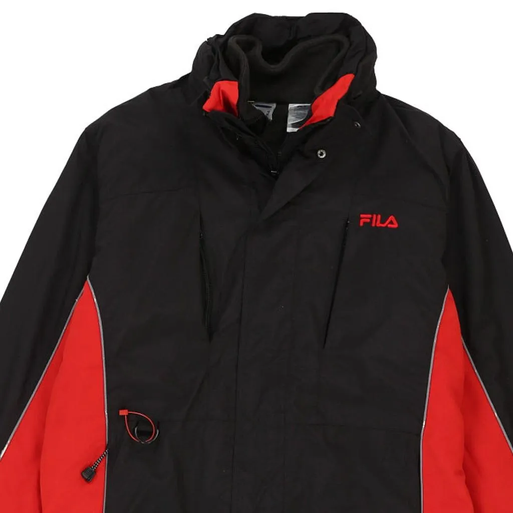 Fila Jacket - Medium Black Nylon Blend