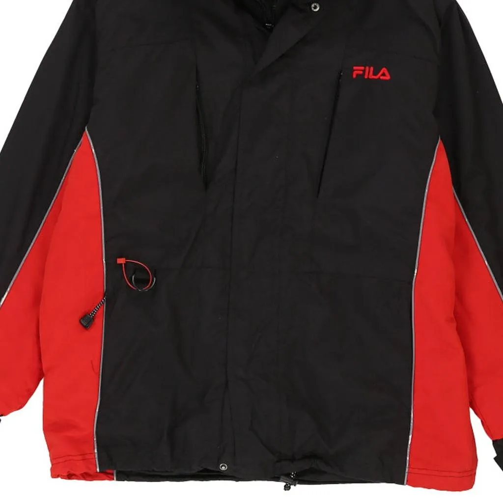 Fila Jacket - Medium Black Nylon Blend