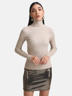 Fitted Turtle Neck Pullover