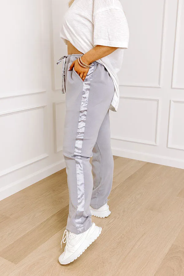 Flow And Chill High Waist Straight Leg Pants in Grey Curves