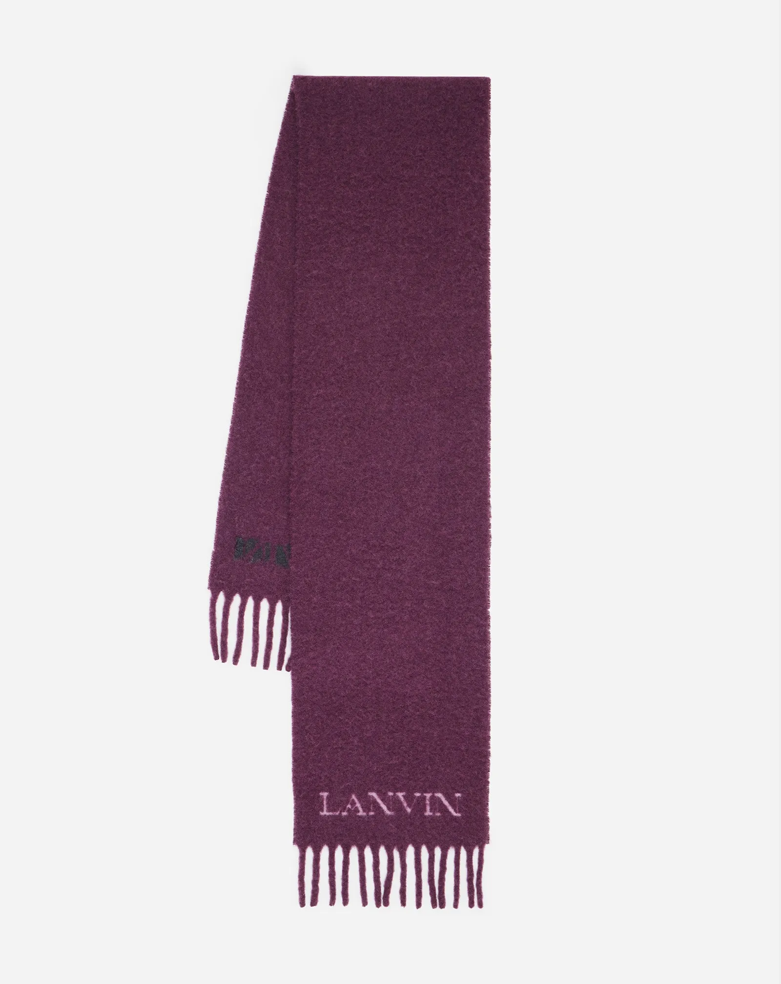 FRINGED SCARF IN WOOL