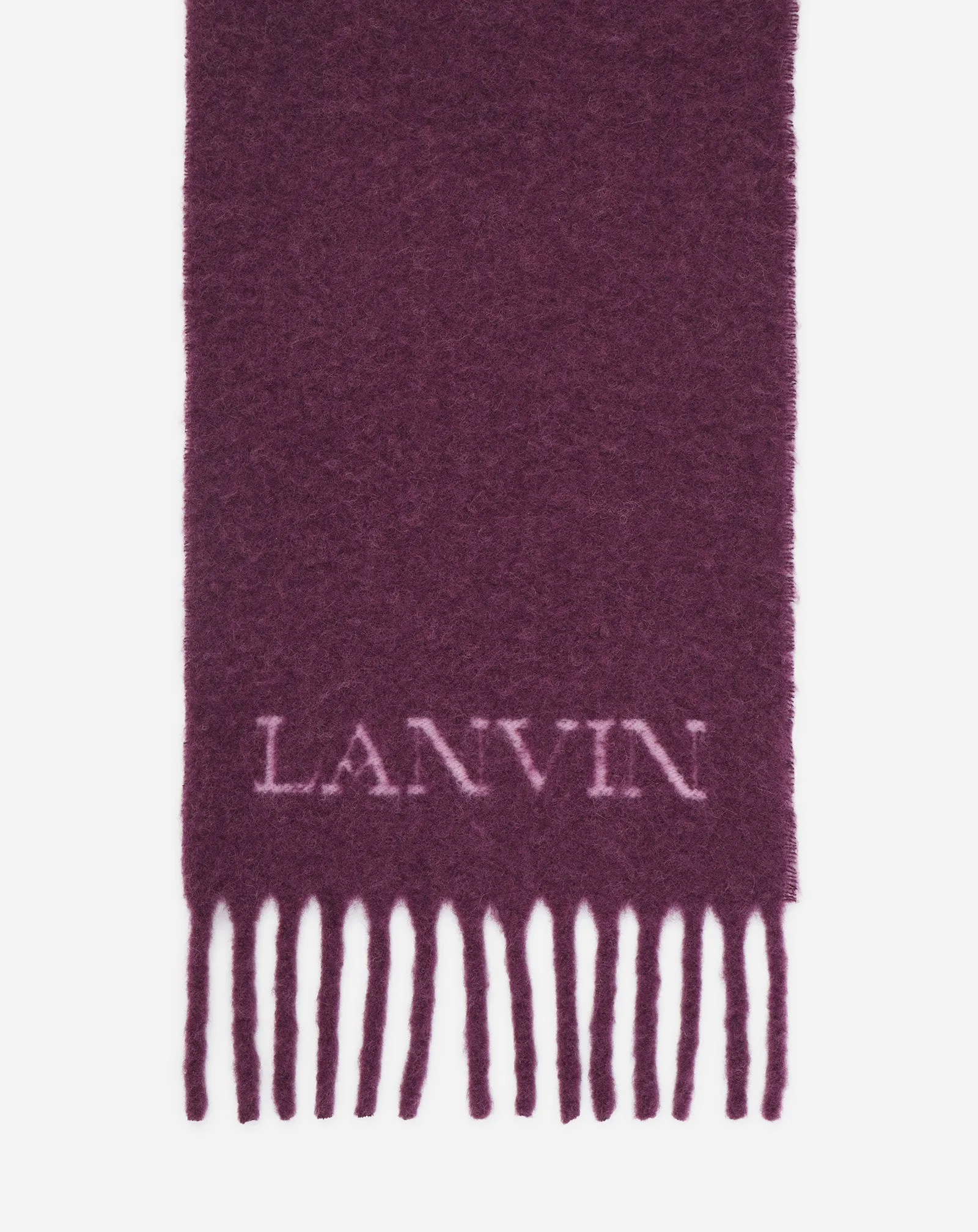 FRINGED SCARF IN WOOL