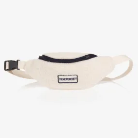 Girls Ivory Sherpa Fleece Belt Bag (32cm)