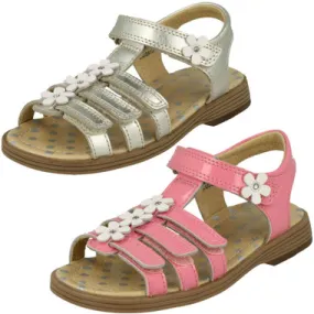 Girls Startrite Flower Detailed Sandals Picnic