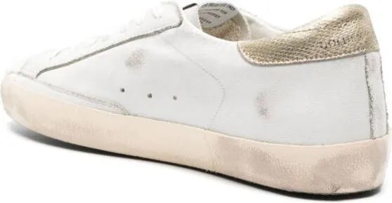 Golden Goose Super Star metallic-trim sneakers White