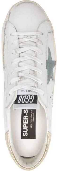 Golden Goose Super Star metallic-trim sneakers White