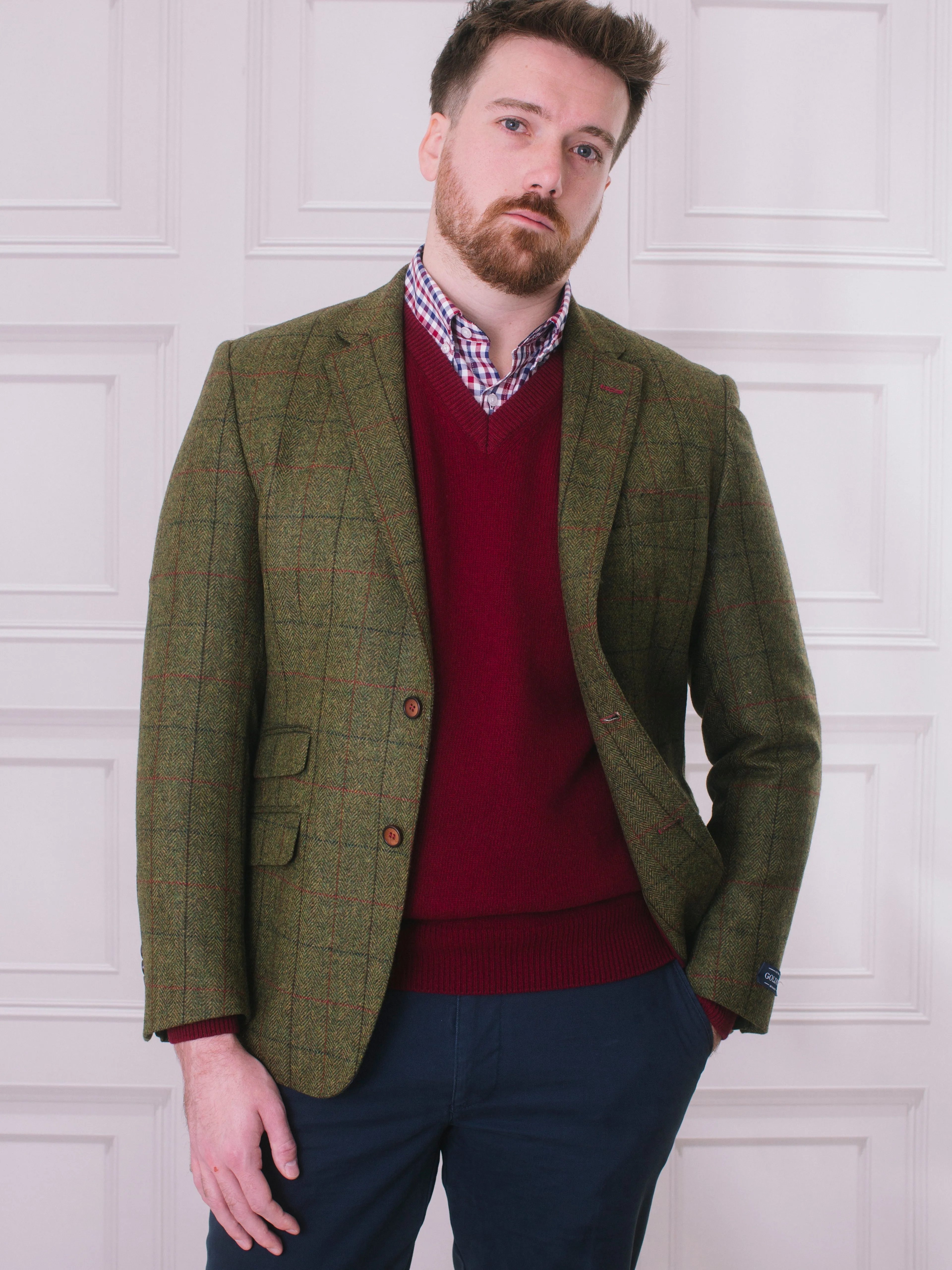 Golding Cockfield Herringbone Tweed Jacket